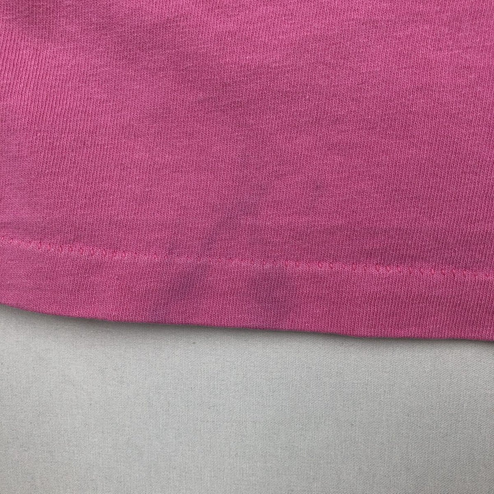 90'S Anvil Printed T-shirt, Made in USA, Men's L size, Vintage cotton pink type Vintage Second Hand
