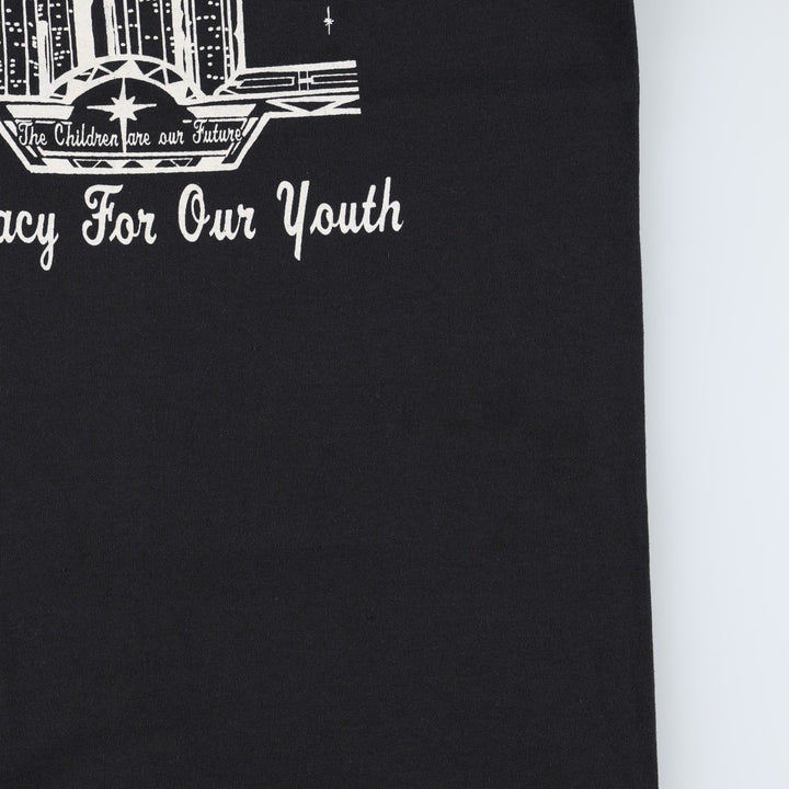 80's SCREEN STARS BEST Printed T-shirt Made in USA Men's M Vintage cotton black type Vintage Second Hand