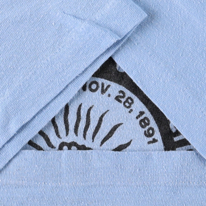 90'S IBEW LOCAL 501 Print T-Shirt, Men's Size M (Equivalent), Vintage unclear Blue type light blue Vintage Second Hand