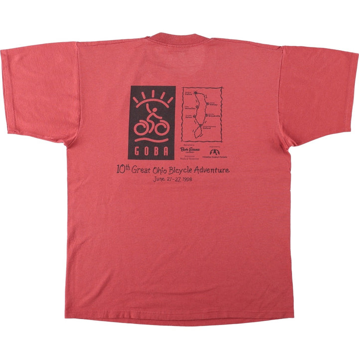 90'S Fruit of the Loom Best Printed T-shirt, Men's, Size L, Vintage cotton red type Vintage Second Hand
