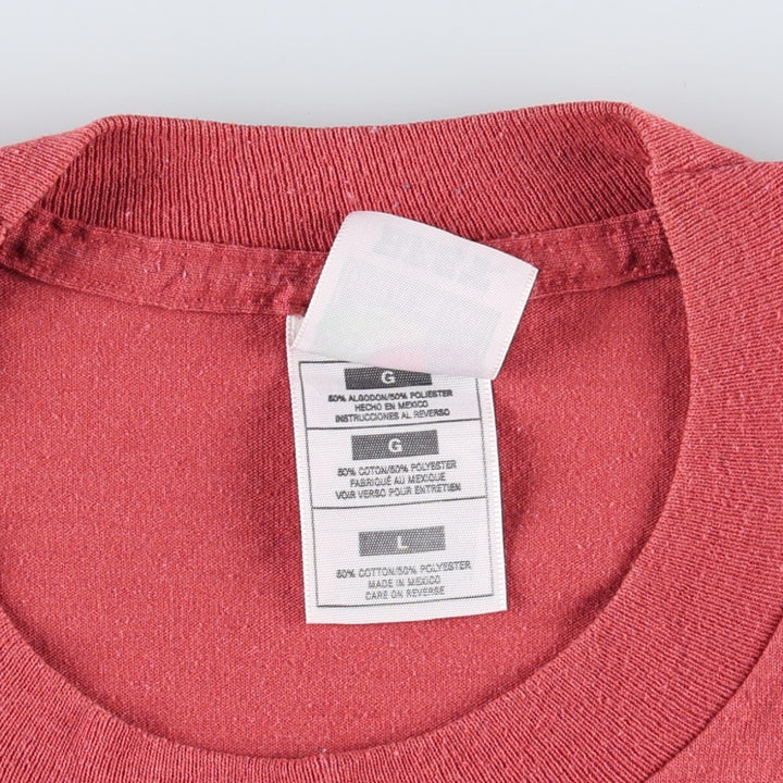 90'S Fruit of the Loom Best Printed T-shirt, Men's, Size L, Vintage cotton red type Vintage Second Hand