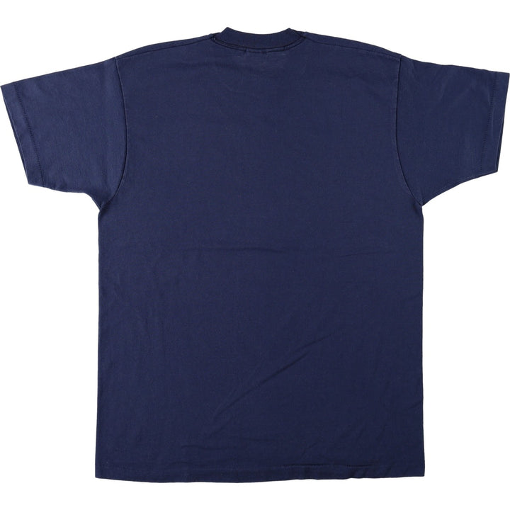90'S Screen Stars Best Printed T-Shirt, Made in USA, Men's XL, Vintage cotton navy blue type Vintage Second Hand