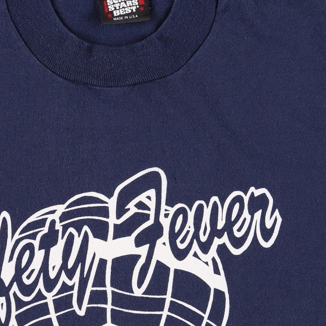 90'S Screen Stars Best Printed T-Shirt, Made in USA, Men's XL, Vintage cotton navy blue type Vintage Second Hand