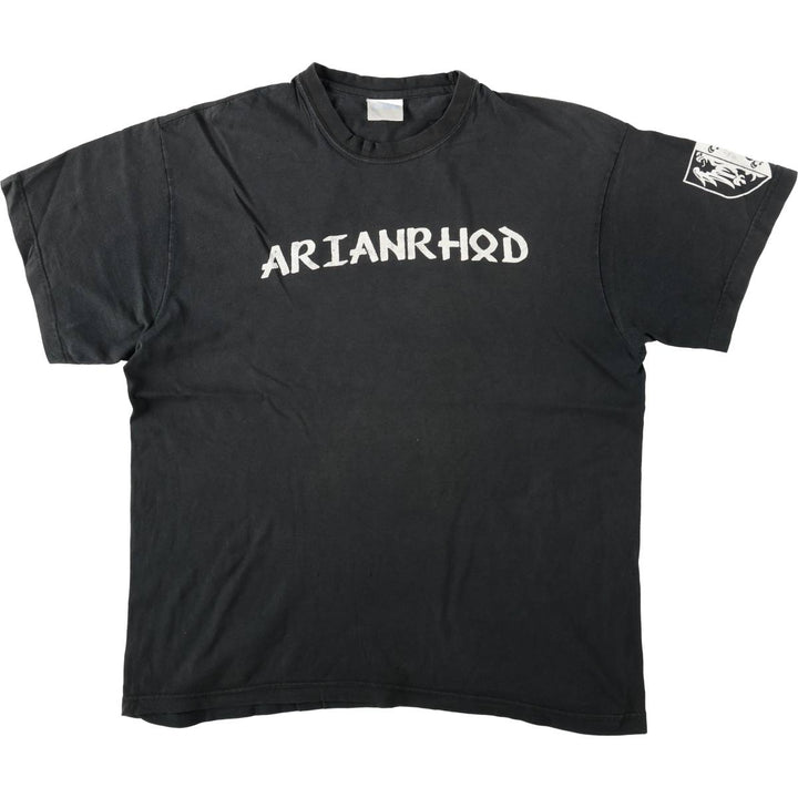 Celtic mythology print T-shirt, men's size XL (approx.) unclear black type Vintage Second Hand