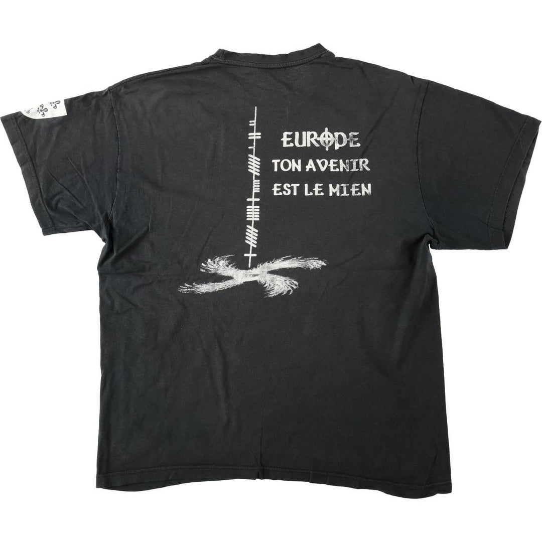Celtic mythology print T-shirt, men's size XL (approx.) unclear black type Vintage Second Hand