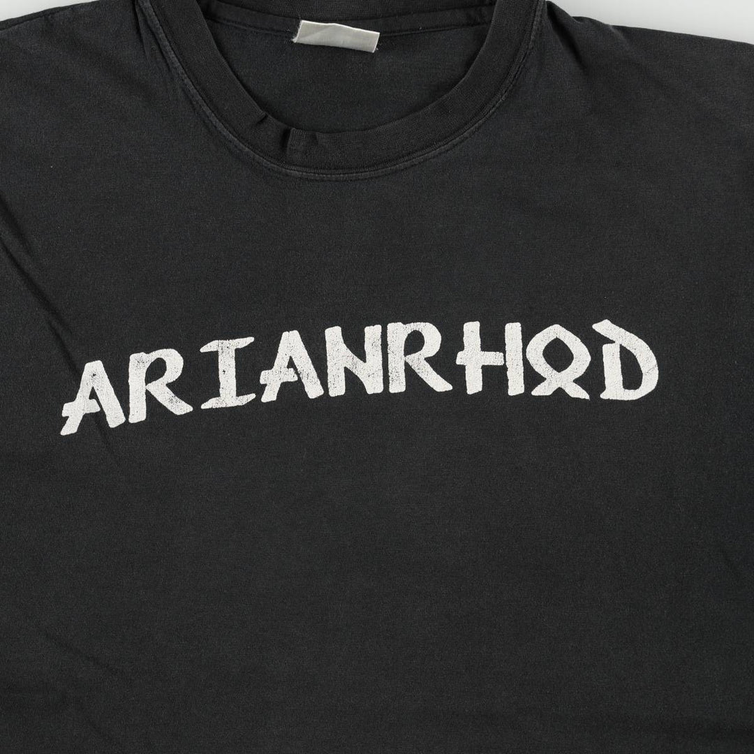 Celtic mythology print T-shirt, men's size XL (approx.) unclear black type Vintage Second Hand