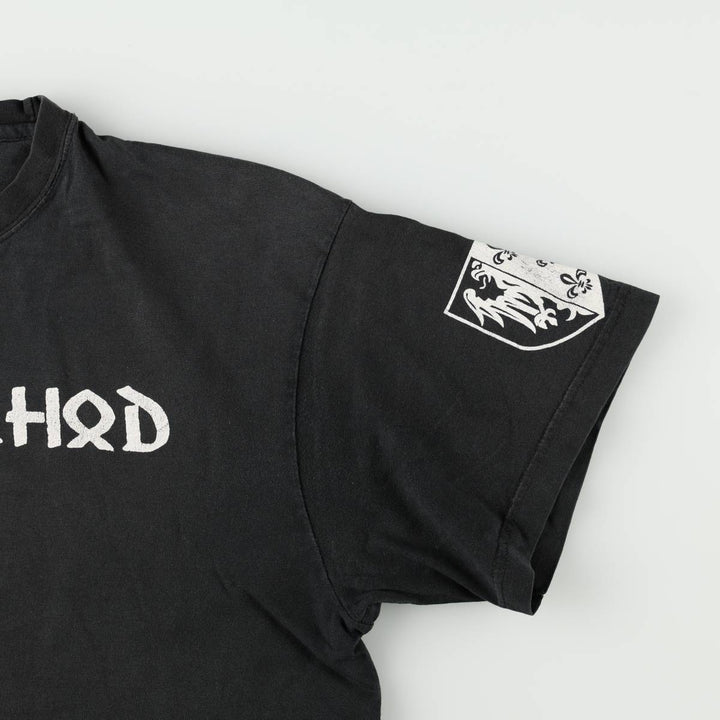 Celtic mythology print T-shirt, men's size XL (approx.) unclear black type Vintage Second Hand