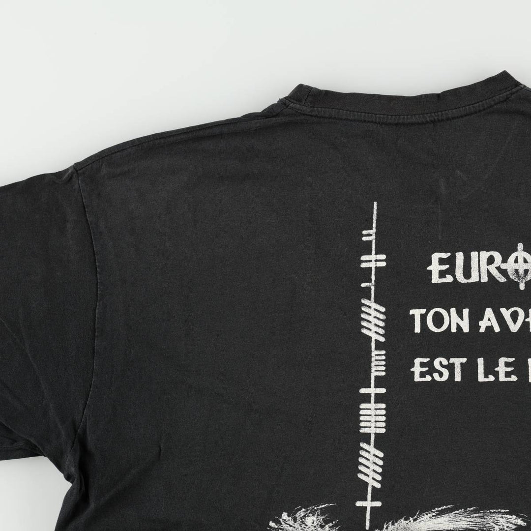 Celtic mythology print T-shirt, men's size XL (approx.) unclear black type Vintage Second Hand