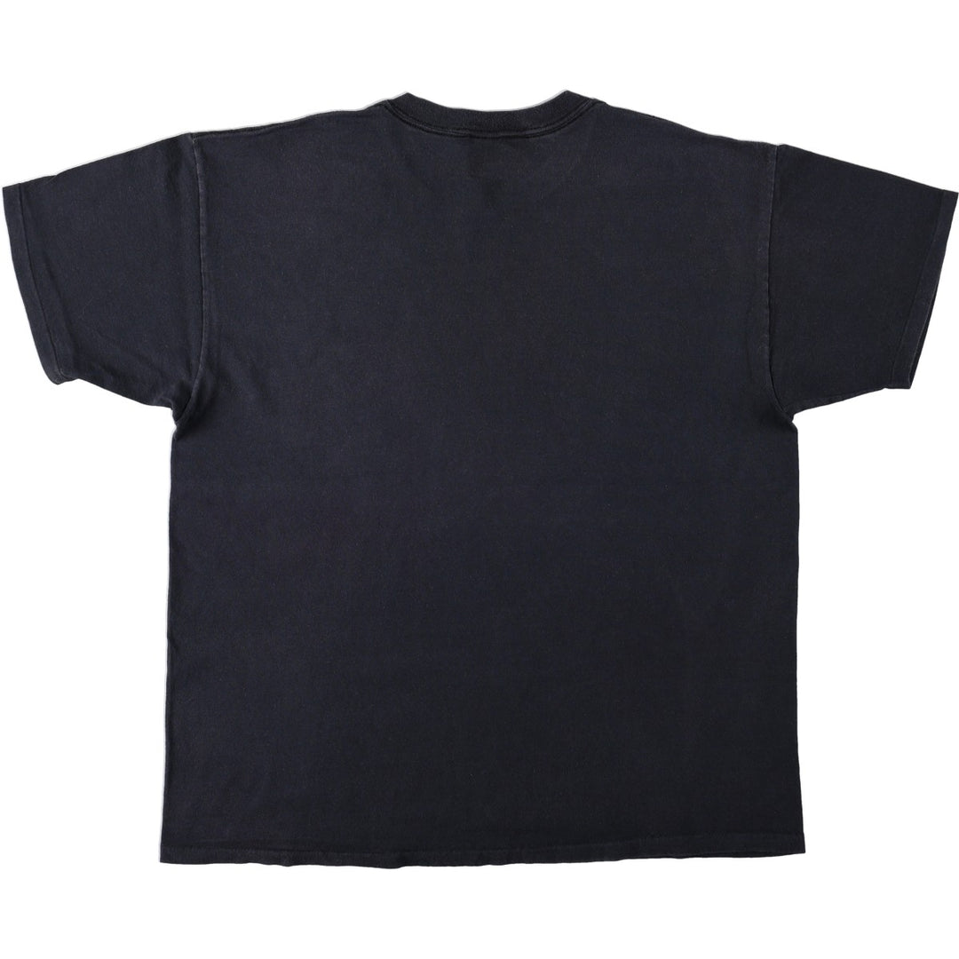 ~90'S Delta Print T-Shirt, Made in USA, Men's XL equivalent, Vintage cotton black type Vintage Second Hand