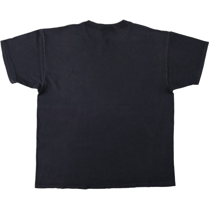 ~90'S Delta Print T-Shirt, Made in USA, Men's XL equivalent, Vintage cotton black type Vintage Second Hand