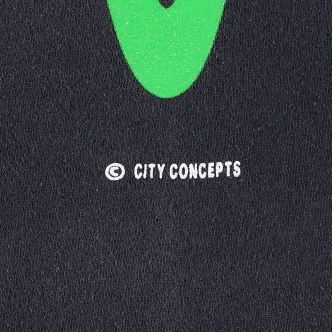 ~90'S Delta Print T-Shirt, Made in USA, Men's XL equivalent, Vintage cotton black type Vintage Second Hand