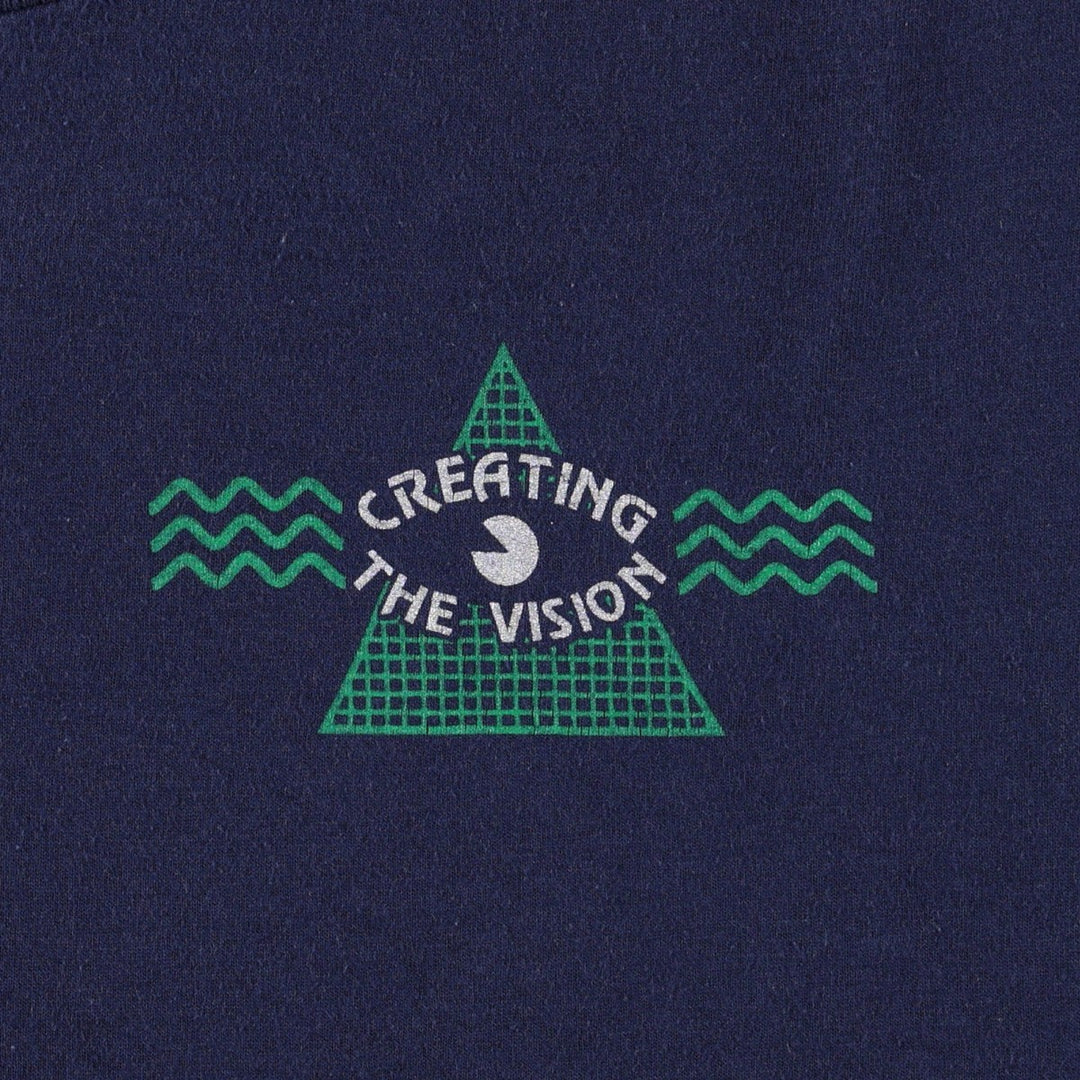 90'S Hanes HEAVYWEIGHT 50 cotton navy blue type Vintage Second Hand
