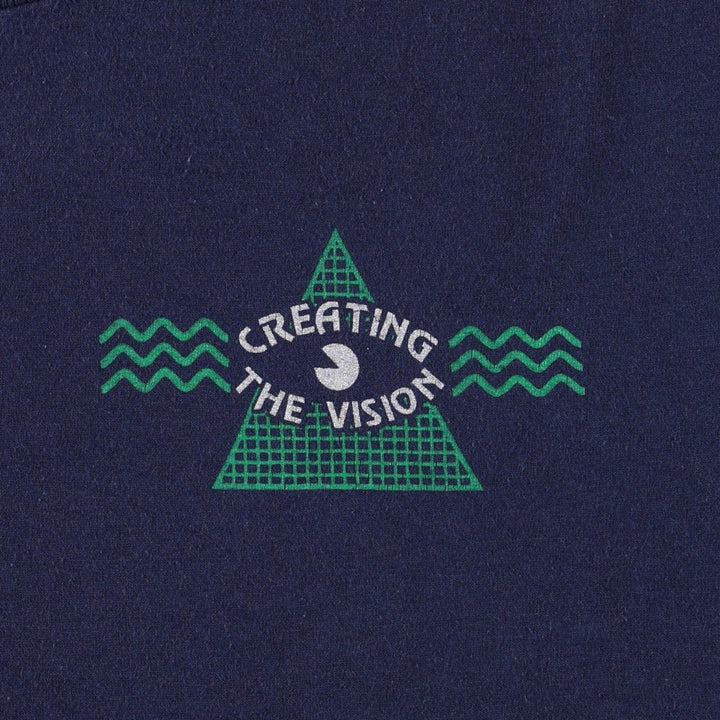 90'S Hanes HEAVYWEIGHT 50 cotton navy blue type Vintage Second Hand