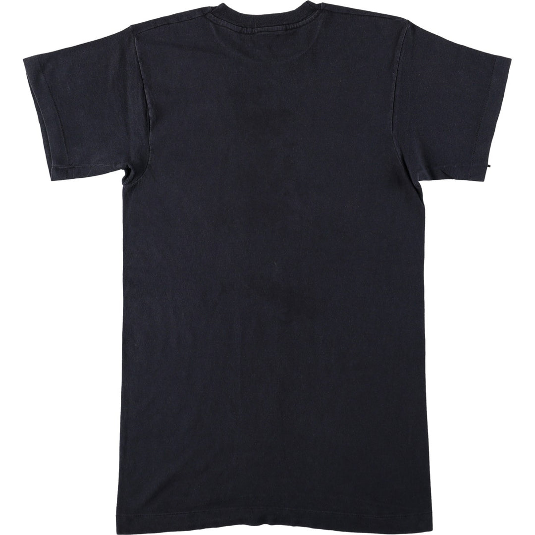 ~90'S Vintage Printed T-shirt, Men's S size unclear black type Vintage Second Hand