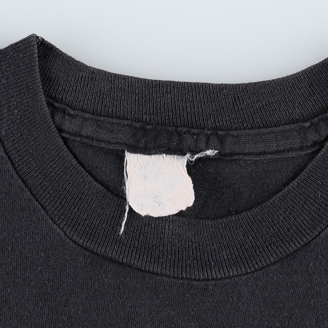 ~90'S Vintage Printed T-shirt, Men's S size unclear black type Vintage Second Hand