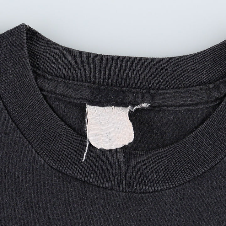 ~90'S Vintage Printed T-shirt, Men's S size unclear black type Vintage Second Hand