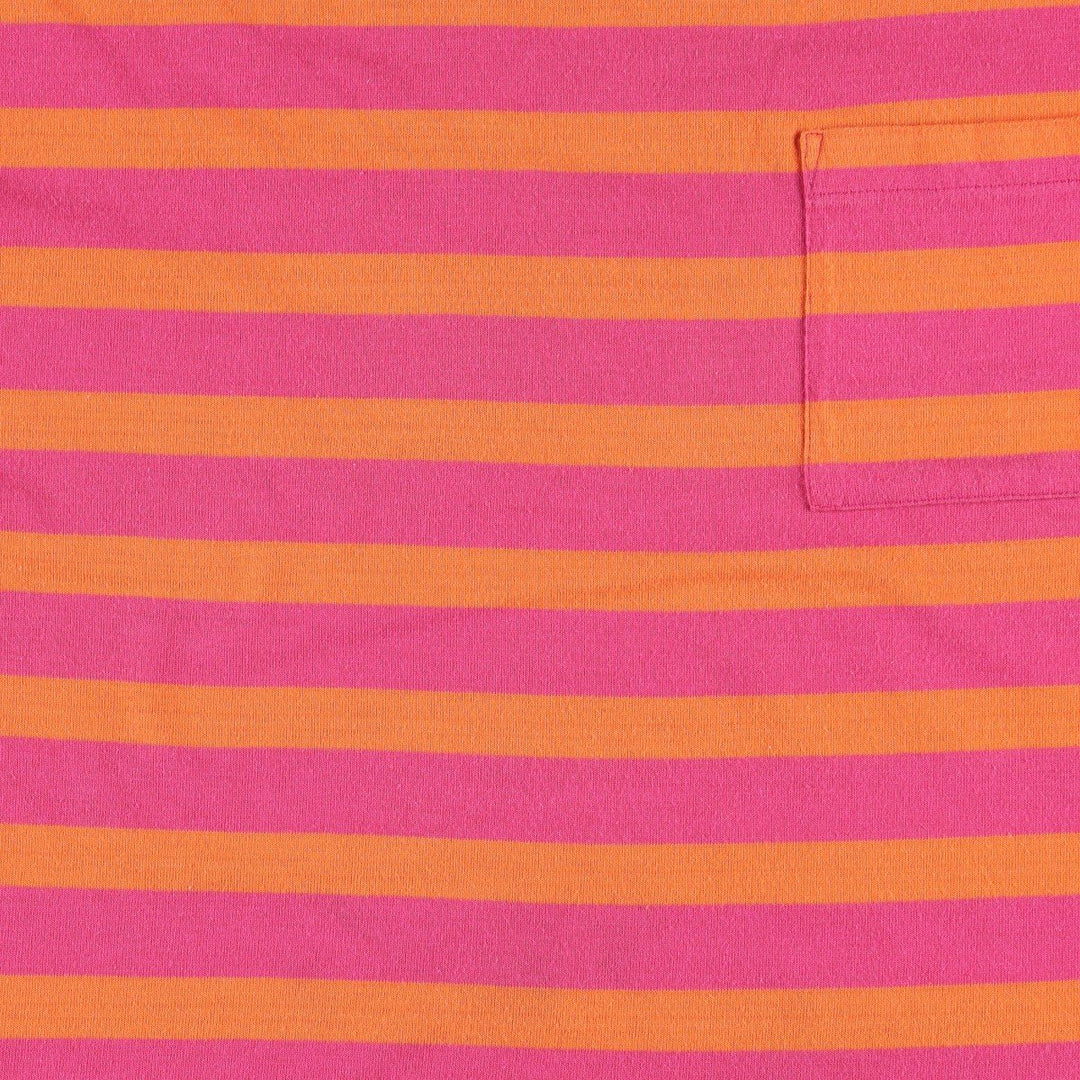 Vintage CLASS 955 striped T-shirt from the 80s-90s, equivalent to men's size M. polyester orange type Vintage Second Hand