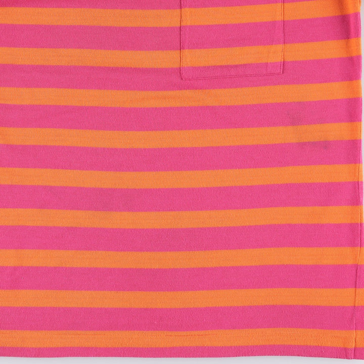 Vintage CLASS 955 striped T-shirt from the 80s-90s, equivalent to men's size M. polyester orange type Vintage Second Hand