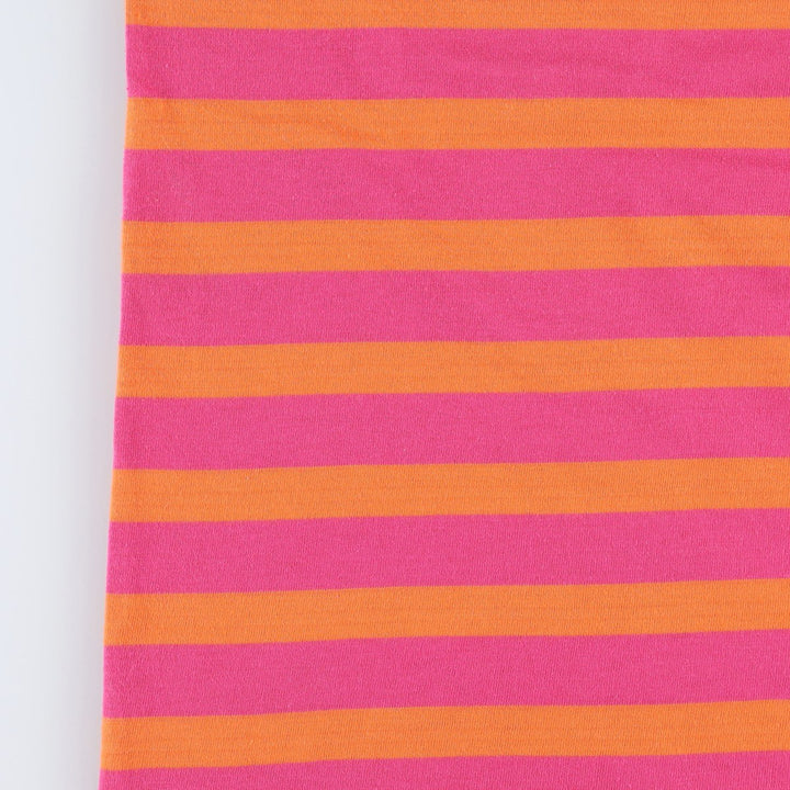 Vintage CLASS 955 striped T-shirt from the 80s-90s, equivalent to men's size M. polyester orange type Vintage Second Hand