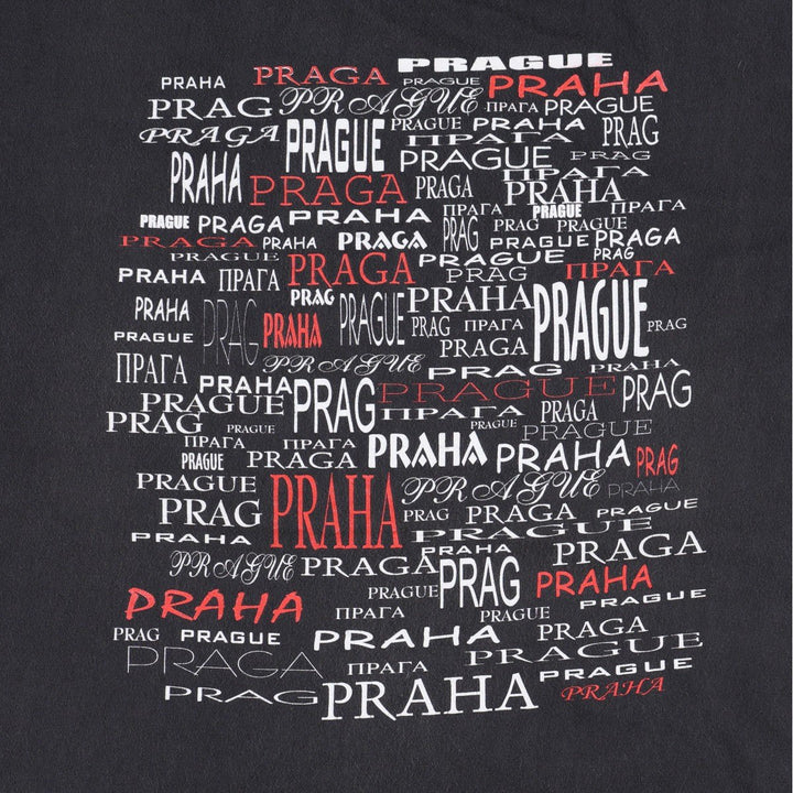 Quality Textile Printed T-Shirt, Men's XL (equivalent) cotton black type Vintage Second Hand