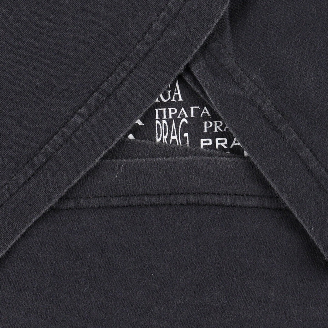 Quality Textile Printed T-Shirt, Men's XL (equivalent) cotton black type Vintage Second Hand