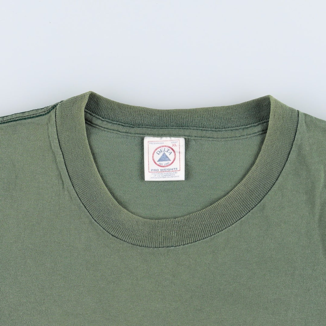 2000'S Delta Lenny and Joe's advertising T-shirt, men's size XL (approx.) cotton green type Vintage Second Hand