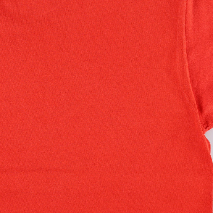 90'S Peacock Message Print T-Shirt, Made in USA, Men's XL (approx.), Vintage cotton red type Vintage Second Hand