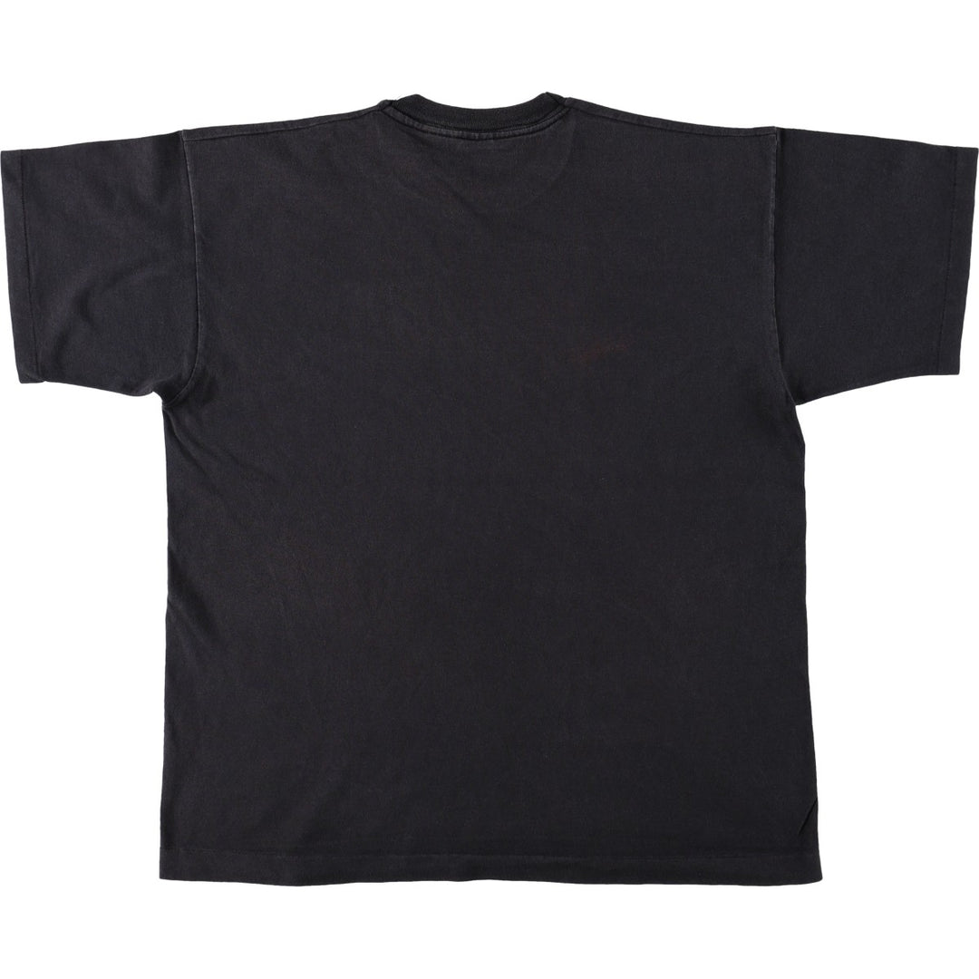 80s-90'S Screen Stars Premium Print T-Shirt, Men's Size XL (approx.) cotton black type Vintage Second Hand