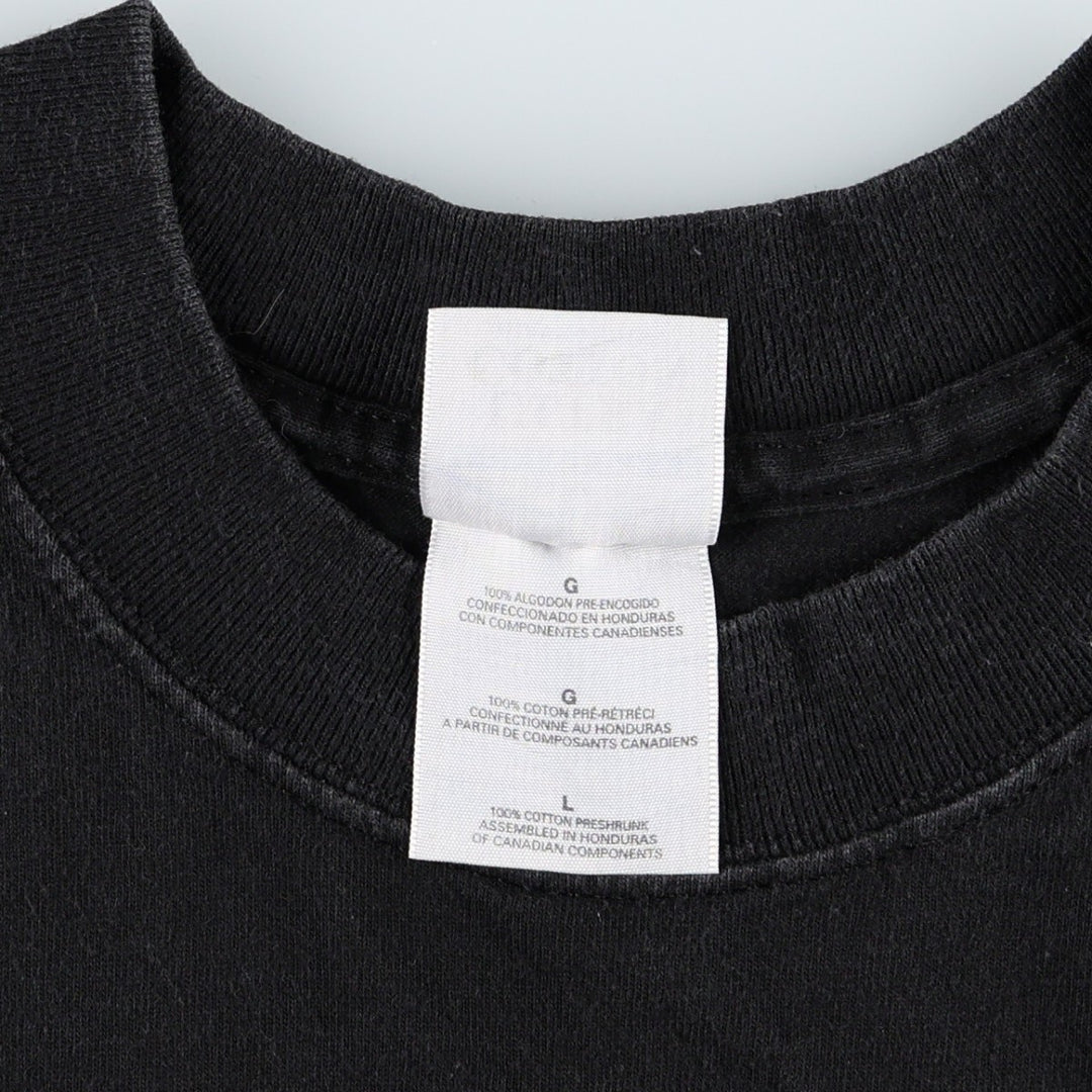 Gildan Ultra Cotton Print T-Shirt, Men's Size L (approx.) cotton black type Vintage Second Hand