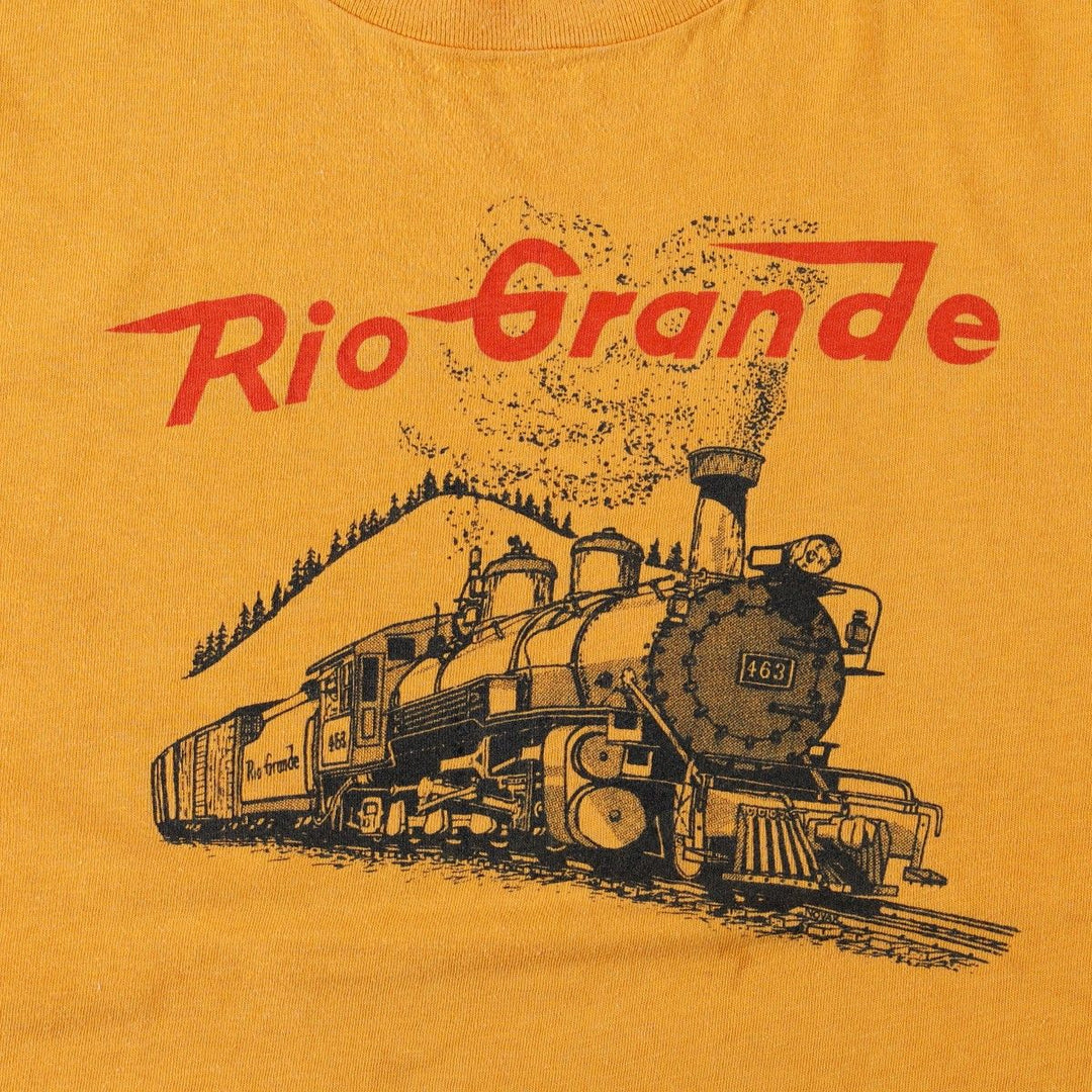 70s-80'S Stedman HI CRU Rio Grande Advertising T-Shirt, Men's XL equivalent, Vintage cotton yellow type Vintage Second Hand