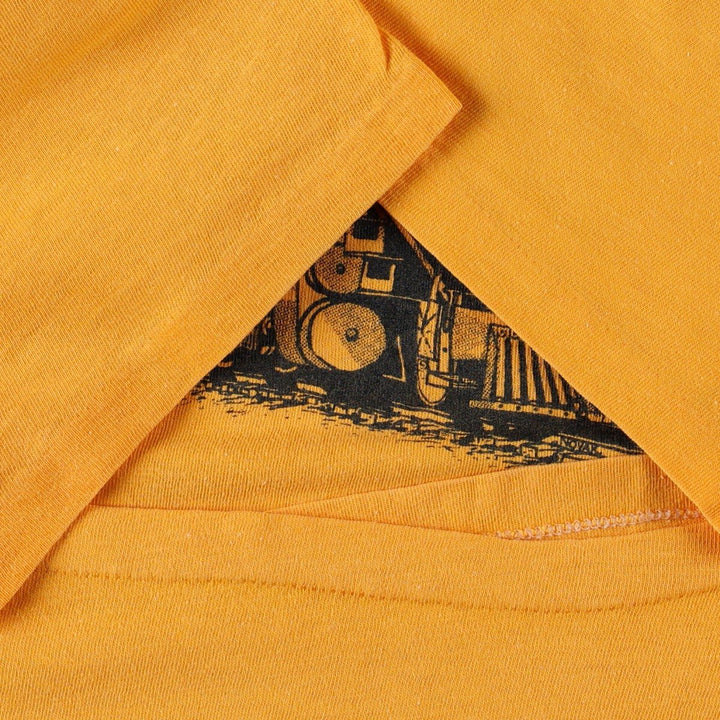 70s-80'S Stedman HI CRU Rio Grande Advertising T-Shirt, Men's XL equivalent, Vintage cotton yellow type Vintage Second Hand