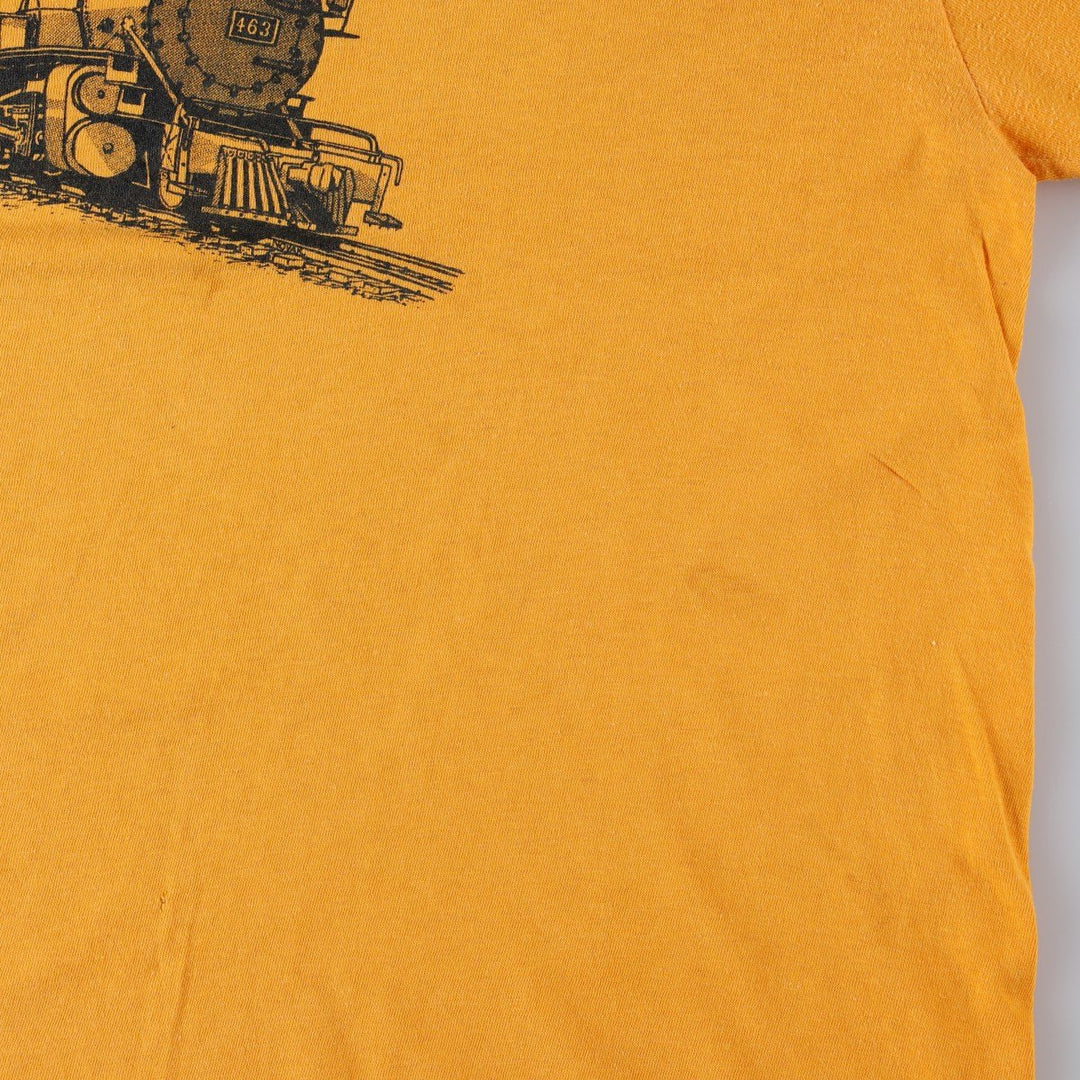 70s-80'S Stedman HI CRU Rio Grande Advertising T-Shirt, Men's XL equivalent, Vintage cotton yellow type Vintage Second Hand