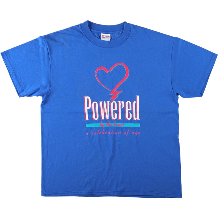 90s~00'S Hanes HEAVYWEIGHT 50 cotton blue type Vintage Second Hand