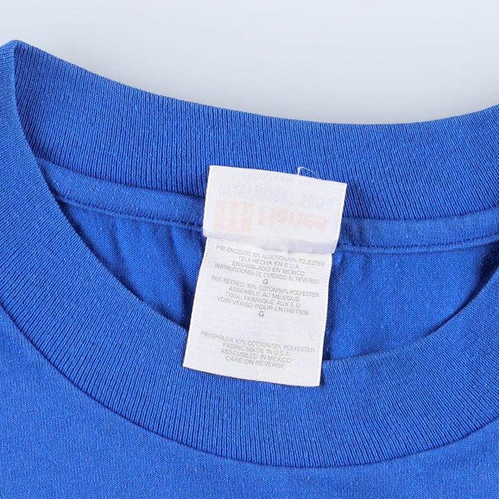 90s~00'S Hanes HEAVYWEIGHT 50 cotton blue type Vintage Second Hand