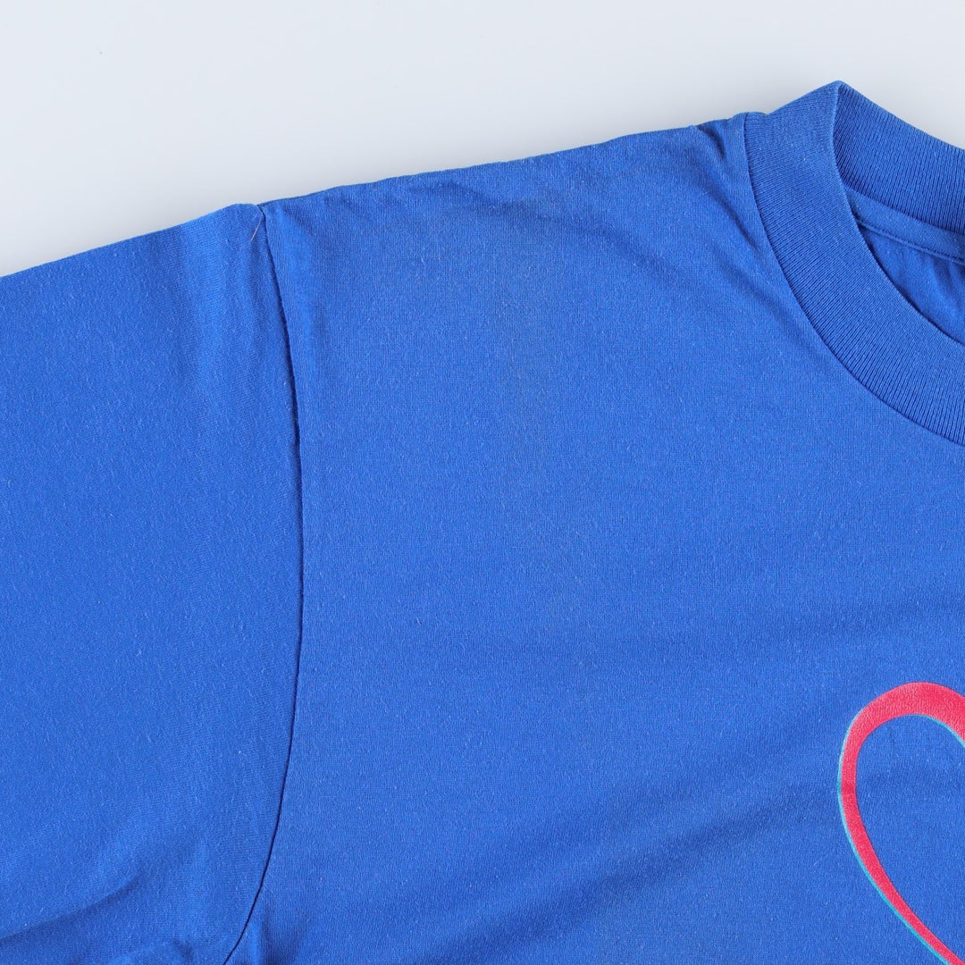 90s~00'S Hanes HEAVYWEIGHT 50 cotton blue type Vintage Second Hand