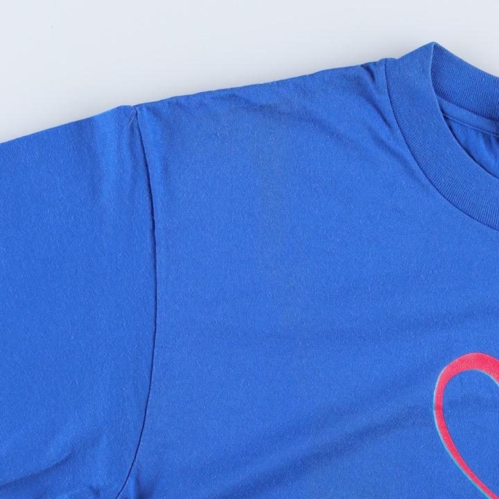 90s~00'S Hanes HEAVYWEIGHT 50 cotton blue type Vintage Second Hand