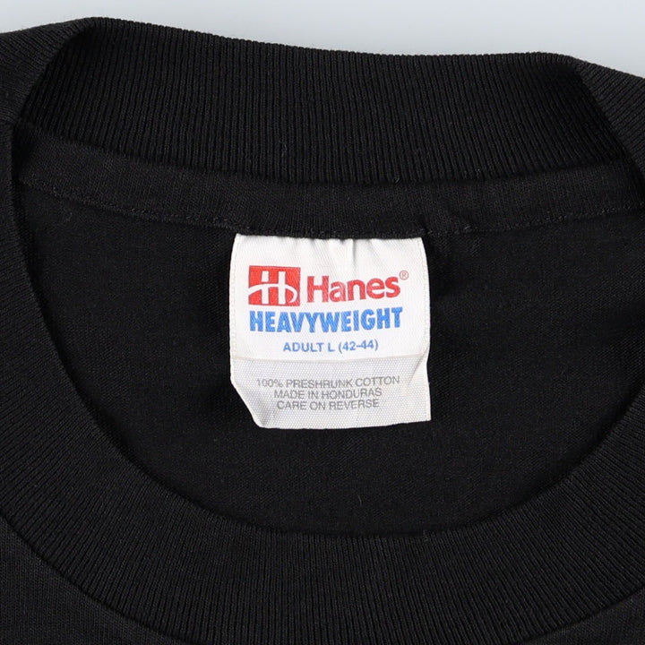 90s-00'S Hanes Heavyweight Red Dog Saloon Advertising T-shirt, Men's Size L (approx.) cotton black type Vintage Second Hand