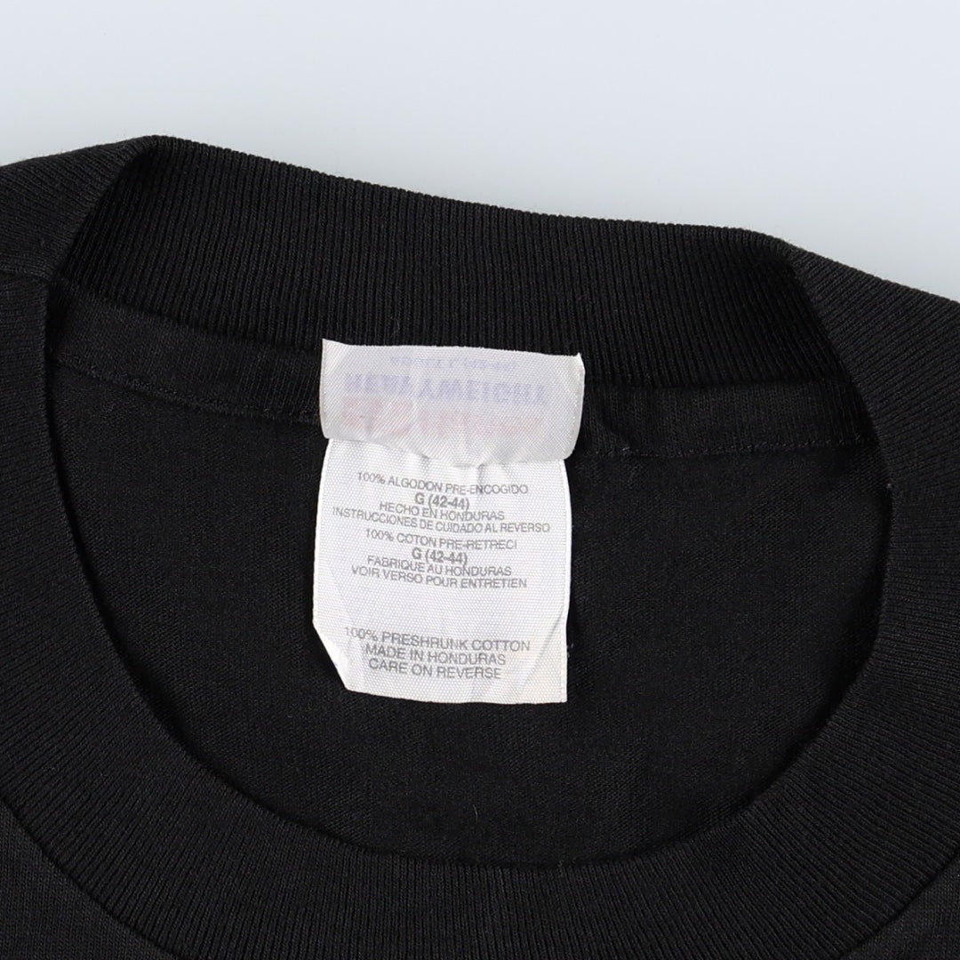 90s-00'S Hanes Heavyweight Red Dog Saloon Advertising T-shirt, Men's Size L (approx.) cotton black type Vintage Second Hand