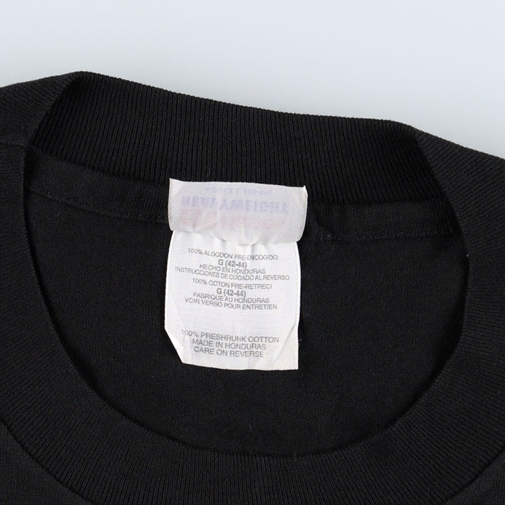 90s-00'S Hanes Heavyweight Red Dog Saloon Advertising T-shirt, Men's Size L (approx.) cotton black type Vintage Second Hand