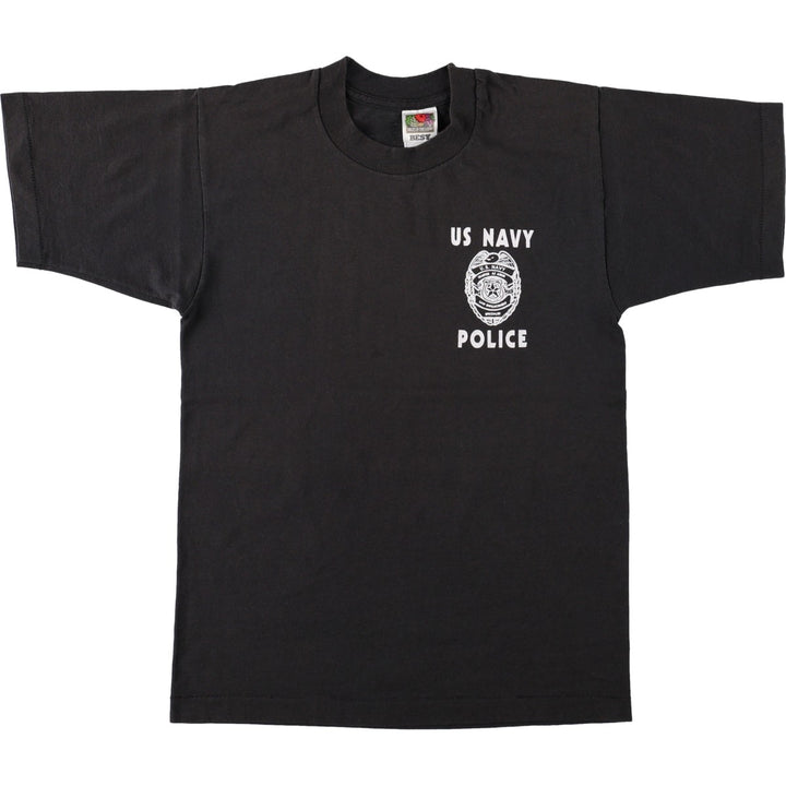 2000'S Fruit of the Loom Best Print T-Shirt, Men's Size S (approx.) cotton black type Vintage Second Hand