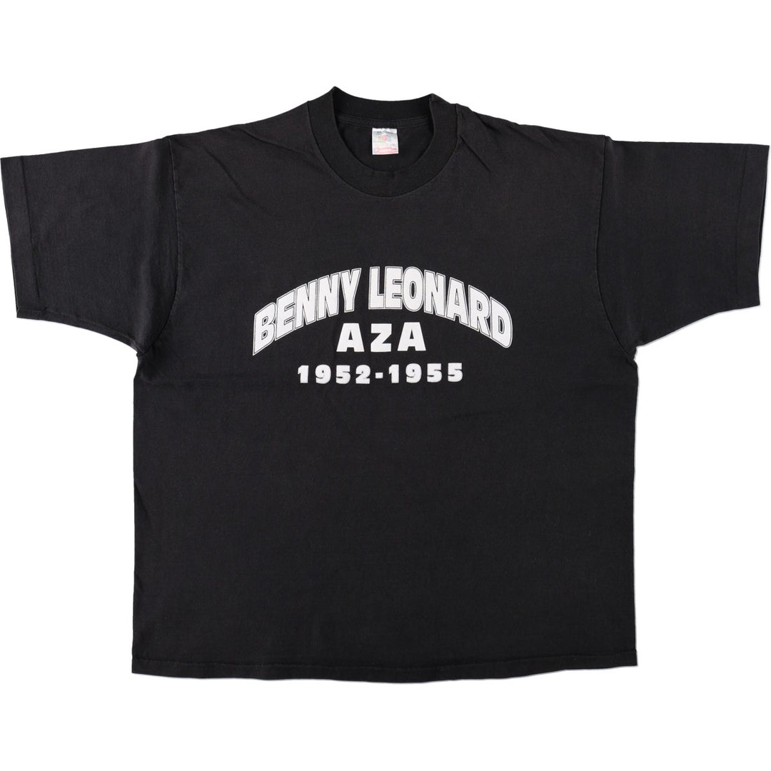 90'S Fruit of the Loom printed T-shirt, made in the USA, men's XL size, vintage cotton black type Vintage Second Hand