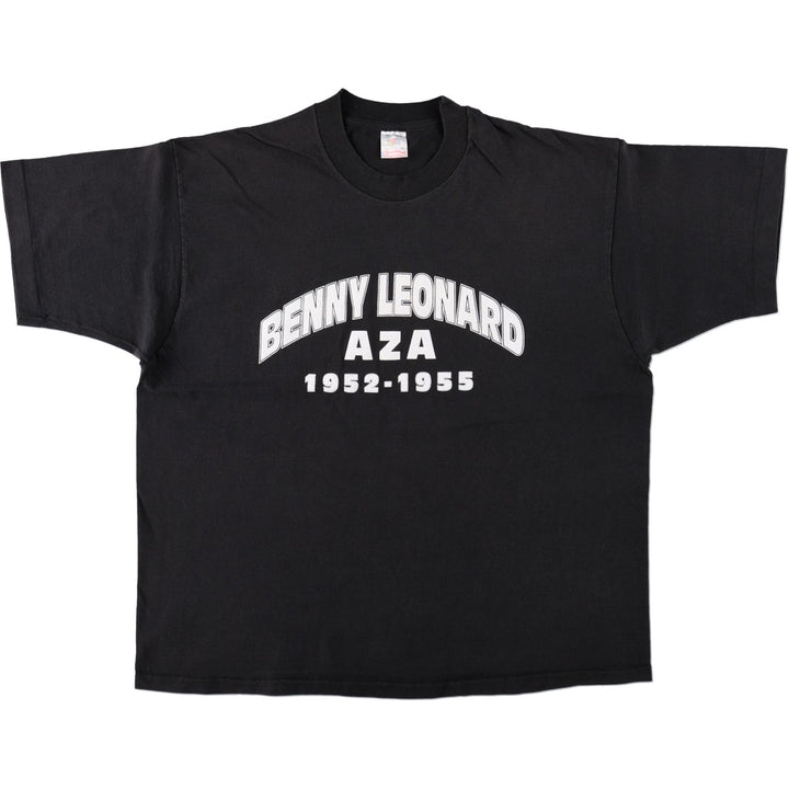 90'S Fruit of the Loom printed T-shirt, made in the USA, men's XL size, vintage cotton black type Vintage Second Hand