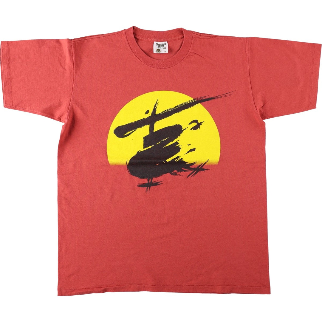 80'S TENNESSEE RIVER GOLD Miss Saigon Musical Print T-Shirt, Made in USA, Men's XL equivalent, Vintage cotton red type Vintage Second Hand