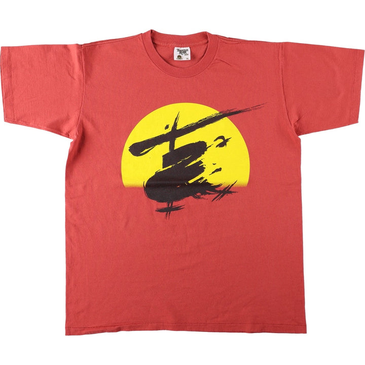 80'S TENNESSEE RIVER GOLD Miss Saigon Musical Print T-Shirt, Made in USA, Men's XL equivalent, Vintage cotton red type Vintage Second Hand