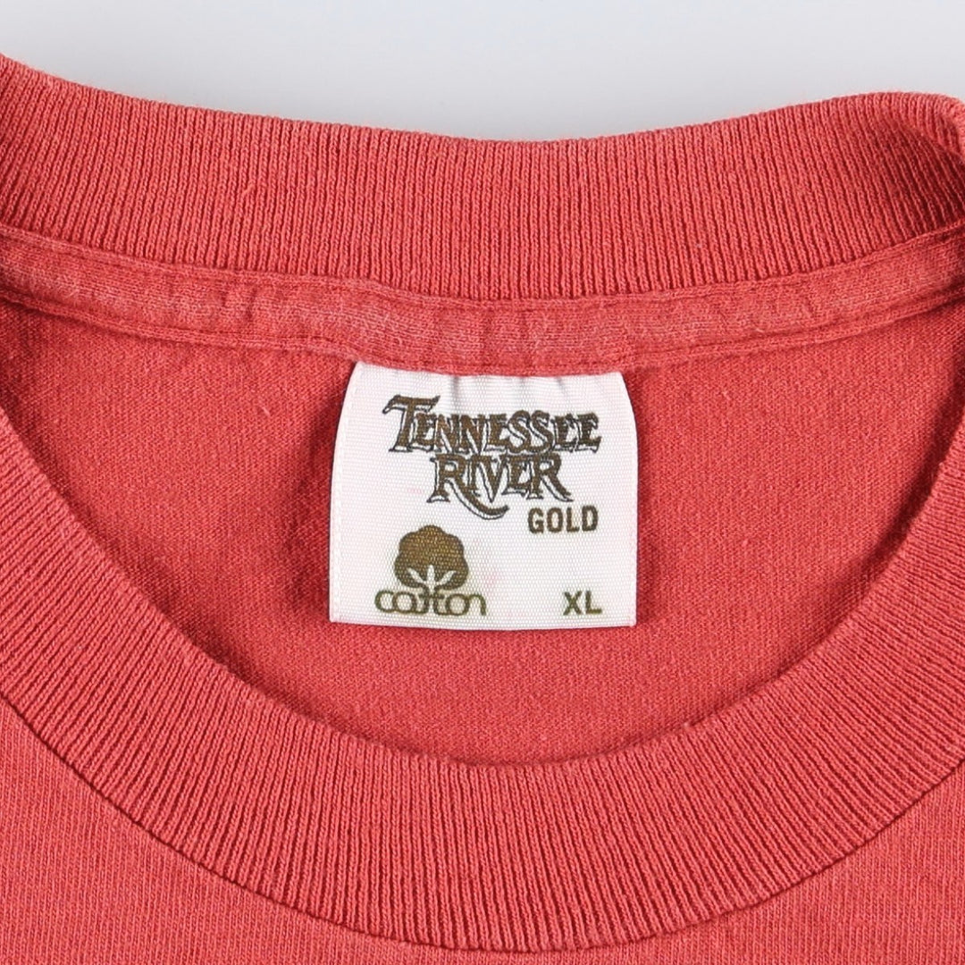 80'S TENNESSEE RIVER GOLD Miss Saigon Musical Print T-Shirt, Made in USA, Men's XL equivalent, Vintage cotton red type Vintage Second Hand