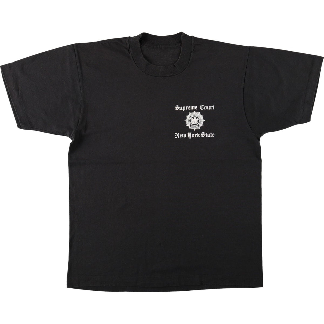 ~90'S Vintage Printed T-shirt, Men's M size unclear black type Vintage Second Hand