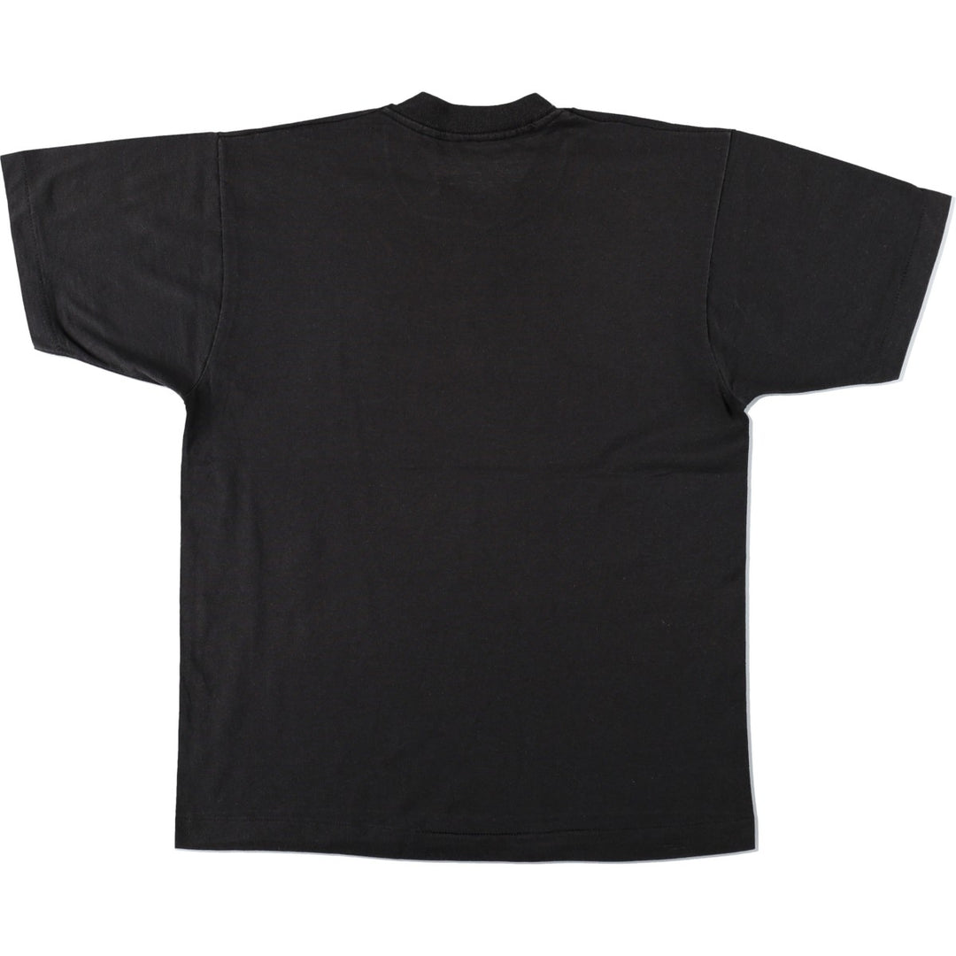 ~90'S Vintage Printed T-shirt, Men's M size unclear black type Vintage Second Hand