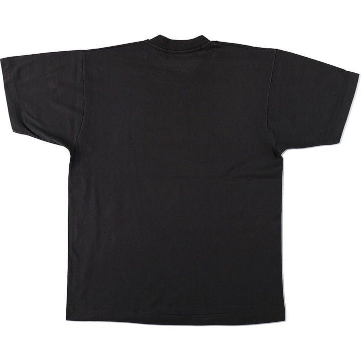 ~90'S Vintage Printed T-shirt, Men's M size unclear black type Vintage Second Hand