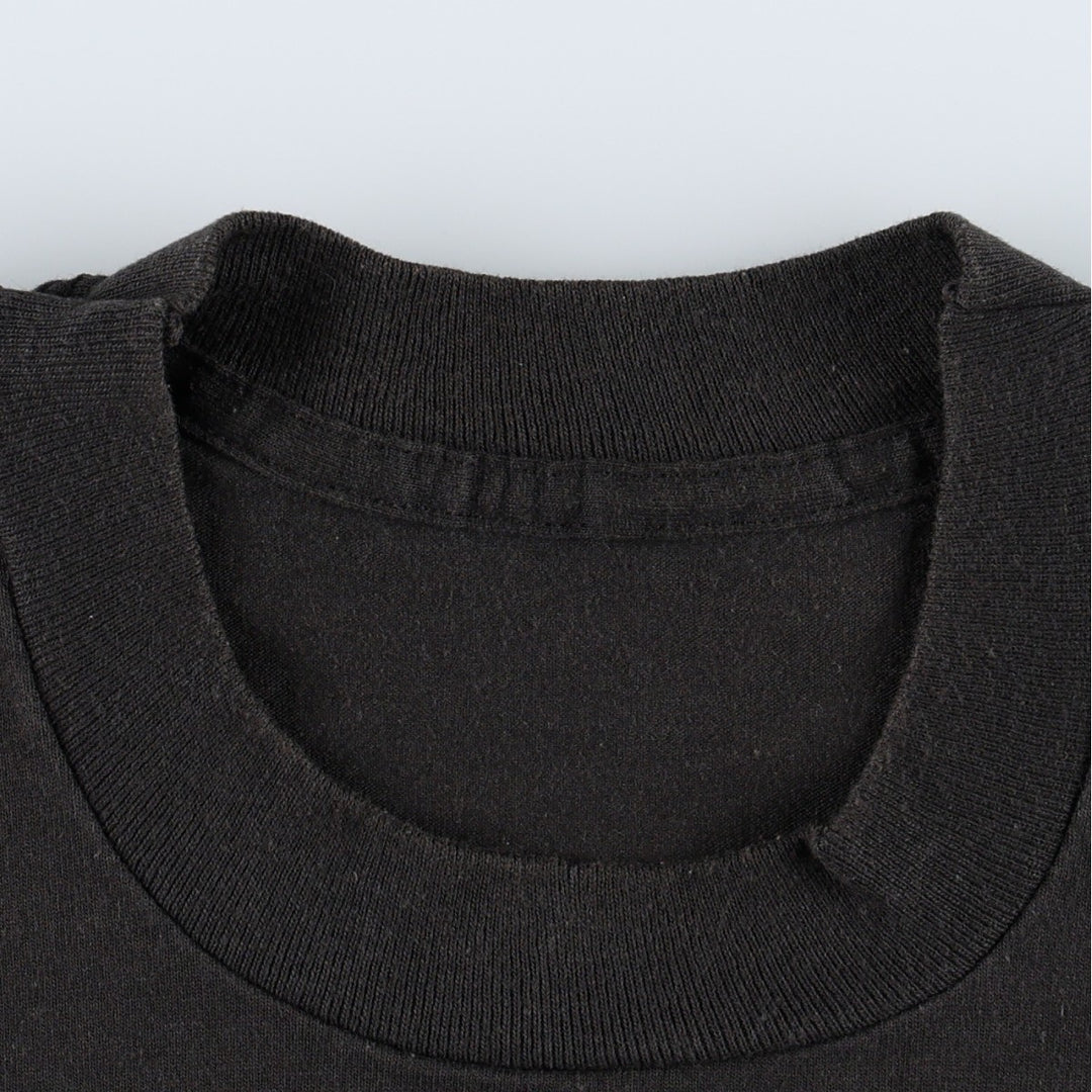 ~90'S Vintage Printed T-shirt, Men's M size unclear black type Vintage Second Hand