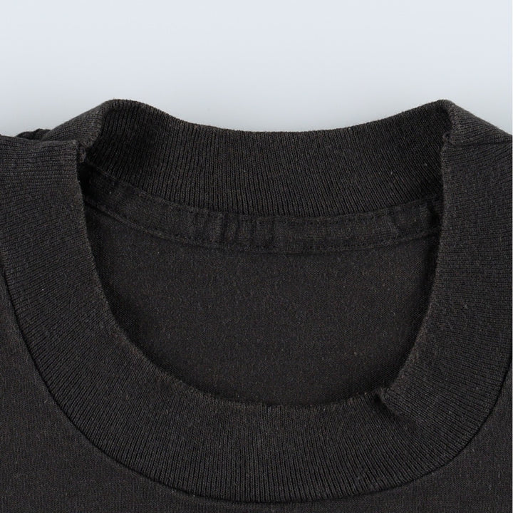 ~90'S Vintage Printed T-shirt, Men's M size unclear black type Vintage Second Hand